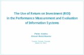 The Use of Return on Investment (ROI) in the …eprints.rclis.org/18495/1/ROI Presentation for IMAPS V0.7...in the Performance Measurement and Evaluation of Information Systems Toronto,