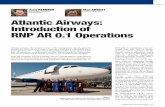 Atlantic Airways: Introduction of RNP AR 0.1 Operations · Atlantic Airways: Introduction of RNP AR 0.1 Operations RNP AR 0.1 operations were per-mitted from Day One of Atlantic Airways’
