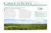 DELAWARE RIVER WATERSHED REENWAYS · DELAWARE RIVER WATERSHED Land Preservation Update A new milestone of 300 properties preserved by D&R Greenway, since we were founded in 1989,