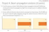 Project 4: Beam propagation analysis (20 points) · Project 4: Beam propagation analysis (20 points) 1 2141418 Numerical Method in Electromagnetics From the previous lecture, finite