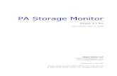 PA Storage Monitor - Monitor Storage - Power Admin storage monitor 3.7 p… · PA Storage Monitor. The PA Storage Monitor product is composed of two parts: a graphical user interface