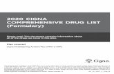 2020 CIGNA COMPREHENSIVE DRUG LIST …...You must generally use network pharmacies to use your prescription drug benefit. Benefits, formulary, pharmacy Benefits, formulary, pharmacy