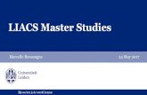 LIACS Master Studiesliacs.leidenuniv.nl/~kosterswa/bach/mastermar.pdf · Courses 2016-2017 Individual choice of 10 specializations courses (6 EC each) ... •IT career opportunities
