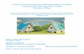 Community Energy Merseyside Limited Liverpool Community ... share... · operative in Merseyside, UK which will own 140kWp of renewable energy-generating equipment by December 2015