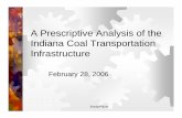A Prescriptive Analysis of the Indiana Coal Transportation Infrastructure · 2016-12-08 · Indiana Coal Transportation Infrastructure February 28, 2006. ... Characterize the transport