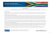 Access South Africa - NewsBank · Access South Africa The largest South African news resource For more information on this and other NewsBank collections, call collect 1.802.875.2910
