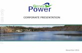 For personal use only - ASX · November 2015 CORPORATE PRESENTATION This document has been prepared by Genex Power Limited (“Genex” or “Company”) for the purpose of providing