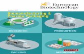 Summer 2017 Biomanufacturing & Pharma Packaging€¦ · Pharma packaging companies, drug developers and CDMOs, plant constructors, equipment and software specialists as well as QBD