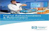 Digital Refractometers & Polarimeters - Diessechem€¦ · RFM700 Refractometers RFM700 series refractometers are robust, low cost, fully automatic instruments that are ideally suited
