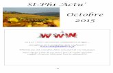 St-Phi Actu’ Octobre 2015 - saintphilibert-21.fr...Le samedi 10 octobre 2015 Le samedi 10 octobre 2015 à 11 heuresà 11 heuresà 11 heures ... mercredi matin entre 9 h 30 et 12