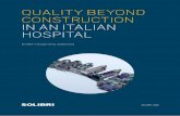 QUALITY BEYOND CONSTRUCTION IN AN ITALIAN HOSPITAL · Autodesk Revit MEP zoning, exporting it into the IFC format and sharing it using the Solibri Model Checker information takeoff.