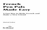 French Pen Pals Made Easy - Brilliant Publications · Checklist for you and your French-speaking counterpart 1. Con rm with your French-speaking counterpart that your pupils will