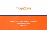 Jefferies’ 2015 Global Healthcare Conference Investor ... · Certain statements in this presentation concerning the potential spinoff of the orthobiologics and spinal fusion hardware