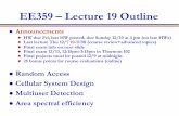 EE359 –Lecture 19 Outline - Stanford University · 2020-01-04 · EE359 –Lecture 19 Outline lAnnouncements lHW due Fri; last HW posted, due Sunday 12/10 at 4 pm (no late HWs)