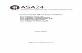 Instructions for the ASA24 Researcher Website · Instructions for the ASA24 Researcher Website: ASA24-2016 (released March 2016) ... behavioral or clinical research ... workarounds,