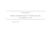 THE SECRETARY NAVY, - ibiblio of the Secretary of the Navy, December, 1852.pdfS. Doc. 1. 29] REPORT OF THE SECRETARY OF THE NAVY. NAVYDEPARTMENT,Dccember4, 1852.: SIR: I havethehonor