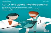 CIO Insights Reflections Making a positive impact – on ... · CIO Insights Reflections Making a positive impact – on financial performance and on society Note: In EMEA and APAC