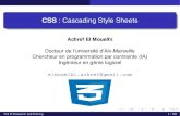 CSS : Cascading Style Sheets · CSS: Cascading Style Sheets Achref El Mouelhi Docteur de l’universite d’Aix-Marseille´ Chercheur en programmation par contrainte (IA) Ingenieur