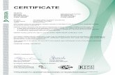 CERTIFICATE - Nuvotem · This certificate is also based on ENEC certificate Ref. No. 2060938.01 which validity herewith is expired. ANNEX TO ENEC KEMA-KEUR CERTIFICATE 2161054.01