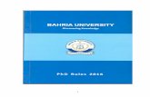 Table of Contents - Bahria University2.3 “Co-Supervisor” means a member of academic and/or research staff of the university/industry who may be appointed to provide academic/technical