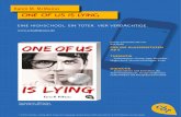 ONE OF US IS LYING - Verlagsgruppe Random House · ONE OF US IS LYING © 2019 by cbj Kinder- und Jugendbuch Verlag in der Verlagsgruppe Random House GmbH, Neumarkter Str. 28, 81673