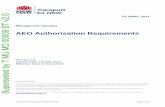AEO Authorisation Requirements - Transport for NSW · AEO authorisation requirements Safety, environment and quality management areas, and associated mandatory requirements and guidance