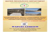 WAPCOS LIMITED - Chhattisgarh Environment Conservation ...enviscecb.org/207/Ex summary-English.pdf · WATER RESOURCES DEPARTMENT (GOVERNMENT OF CHHATTISGARH) ENVIRONMENTAL IMPACT