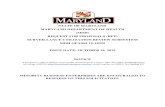 STATE OF MARYLAND MARYLAND DEPARTMENT OF HEALTH (MDH… · 2020-01-22 · STATE OF MARYLAND MARYLAND DEPARTMENT OF HEALTH (MDH) REQUEST FOR PROPOSALS (RFP) SURVEILLANCE UTILIZATION