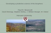 Harvard University - cesm.ucar.edu · Harvard University Developing a predictive science of the biosphere. Overview ... - a size & age-structured terrestrial biosphere model (recruitment