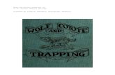 Wolf and Coyote Trapping - Rage DOG... WOLF AND COYOTE TRAPPING CHAPTER I. THE TIMBER WOLF. Wolves of
