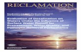 Evaluation of Desalination on Waters Under the Influence ... · objective was to evaluate the pathogen rejections of each treatment process (SWRO, MMF and UF processes) and ensure