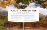 career opportunity · Health Officer position, plan and direct programs, enforce local health orders and ordinances pertaining to protection of public health, assess the community