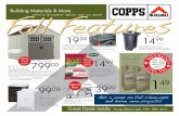 Building Materials & More Fall Features · 2014-09-17 · New! 169Reg. $199.9900 1Reg. $2.2949 1Reg. $1.9929 1Reg. $1.9569 /Sq.Ft. /Sq.Ft. /Sq.Ft. We’ll Install it for You! Our