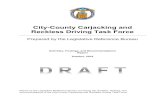 City-County Carjacking and Reckless Driving Task …...The City-County Carjacking and Reckless Driving Task Forcewas established by Common Council File Number 181420on January 14,