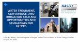 WATER TREATMENT, CONVEYENCE, AND IRRIGATION SYSTEMS: OPPORTUNITIES AND CHALLENGES … · 2019-08-22 · systems, perform water audits, reducing pressure on water systems, increasing