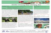4D3N Chiang Mai Chiang Rai TH4LC · PDF file 2017-02-03 · 4D3N Chiang Mai Chiang Rai will be met by our local guide, TH4LC ... for your flight to Chiang Mai– the second largest