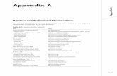 Appendix A Amateur and Professional Organizations...209 Appendix A Appendix A Amateur and Professional Organizations If a website addresses given here is no longer current, a search