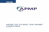 How to start aN APMP Chapter - cdn.ymaws.com · HOW TO START AN APMP CHAPTER March 2018 © 2018 APMP All Rights Reserved Page iv REGIONAL REPS/CHAIRS / DIRECTORS-AT-LARGE..... 31