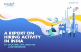 A REPORT ON HIRING ACTIVITY IN INDIAinfoedge.in/pdfs/jobspeak-report-feb-2019.pdf · Delhi / NCR Mumbai Pune Hyderabad Bengaluru Chennai ... Engineering Design / R&D Functional Area*