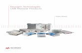 Keysight Technologies USB Modular Products · The Keysight Technologies Inc. compact USB modular products are a series of modules that are flexible to be used standalone or plugged