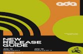 NEW RELEASE GUIDENEW RELEASE GUIDE ada–music.com @ada_music 2020 June 12 ORDERS DUE MAY 8 June 19 ORDERS DUE MAY 15 ISSUE 13 PETER GABRIEL RATED PG CD Digi-pack: PGCD19 SLRP: $13.98