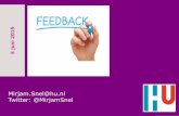 Feedback - Platform Leren van Toetsen · feedbackgesprek? Zicht krijgen op het denkproces van de student en zijn begeleidingsbehoefte. (Sol & Stokking, 2009) Hoe heeft de student