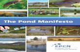 The Pond Manifesto - Freshwater Habitats Trust · manifesto’ on ). The Manifesto contains the knowledge and experience of researchers and practitioners working across Europe on