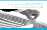 Barclays Wealth Early Interventions: An Economic Approach to …€¦ · Early Interventions: An Economic Approach to Charitable Giving In co-operation with New Philanthropy Capital