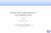 Trade and Employment in the Global Crisis · WorldExports of selected manufactures by Quarter, 2008 to 2009 Q3 2008Q1 2008Q2 2008Q3 2008Q4 2009Q1 2009Q2 2009Q3 Manufactures 15.4 17.9
