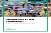 Simplifying GDPR Compliance - Hewlett Packard Enterprise · Simplifying GDPR Compliance Mitigate risk and derive business value as you take ... online security of customers. HPE has