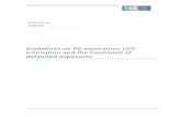 Guidelines on PD estimation, LGD estimation and the ... · GUIDELINES ON PD ESTIMATION, LGD ESTIMATION AND TREATMENT DEFAULTED EXPOSURES . 5 PD calibration . The part of the process