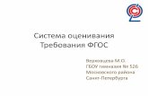 Система оценивания Требования ФГОСs526.spb.ru/fgos/s2_pr.pdfрезультатов в соответствии с требованиями ФГОС.