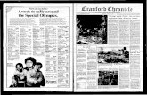  · '' M '^ r* — - - - T - ^^^^-^^^^.J^^^^B^^-^^Q PhfB 18 CRANFORD CHRONICLE Thursday, January 8,1987 •e else but KihgsT the Special Olympics. In the spirit of "Reaching out for