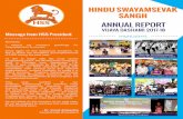 ANNUAL REPORT - Hindu Swayamsevak SanghRaksha Bandhan is now becoming an annual event for Police, Fire stations and leaders at many Cities, Counties and State level. HSS volunteers